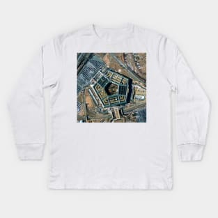 Pentagon building (T835/0265) Kids Long Sleeve T-Shirt